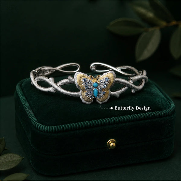Butterfly Charm Luxe Bangle