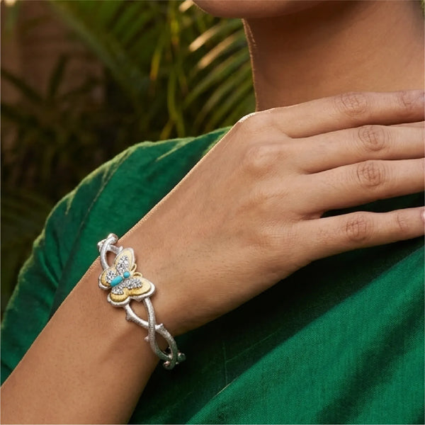 Butterfly Charm Luxe Bangle