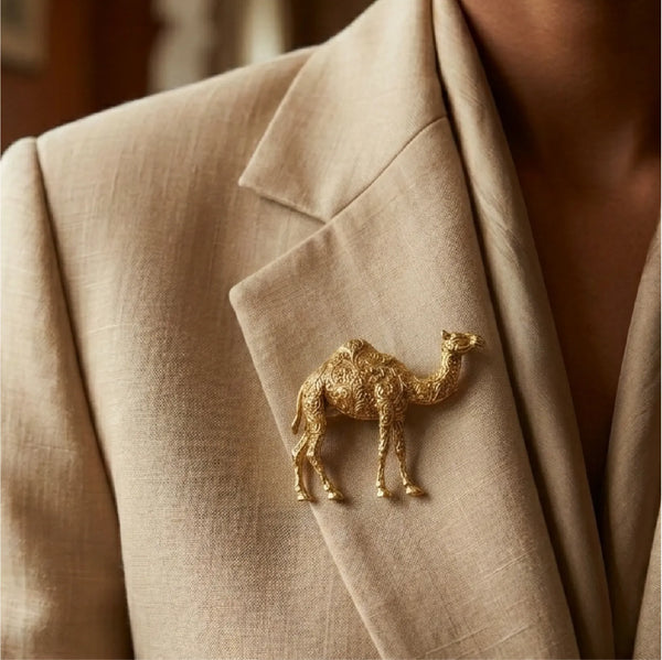 Camel Brooch