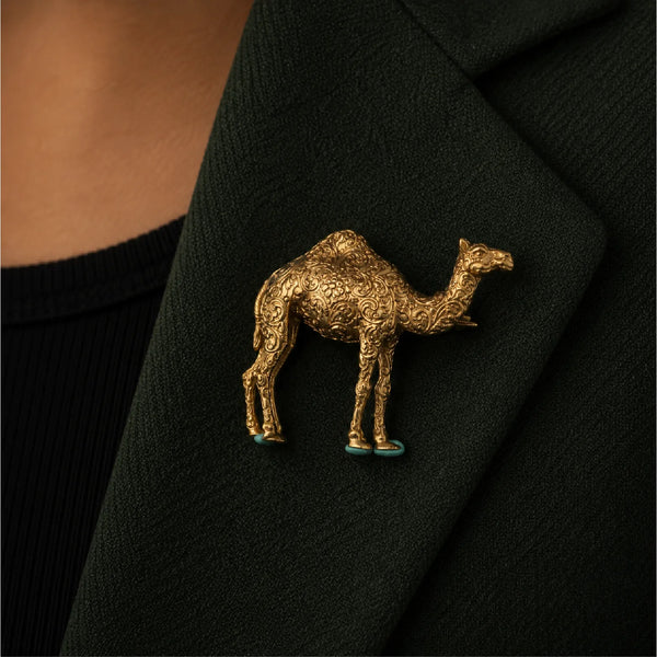 Camel Brooch