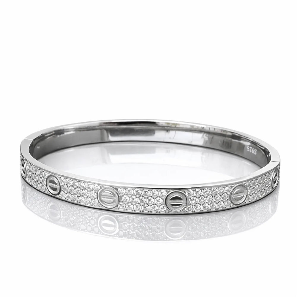 Diamond-Studded Bangle