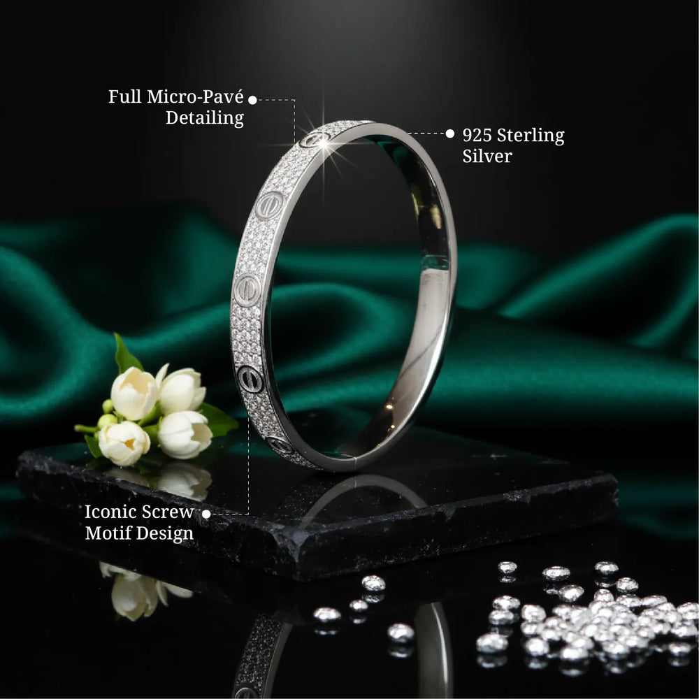 Diamond-Studded Bangle