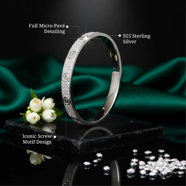 Diamond-Studded Bangle