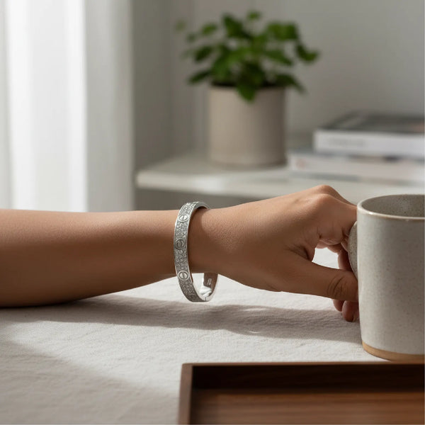 Diamond-Studded Bangle