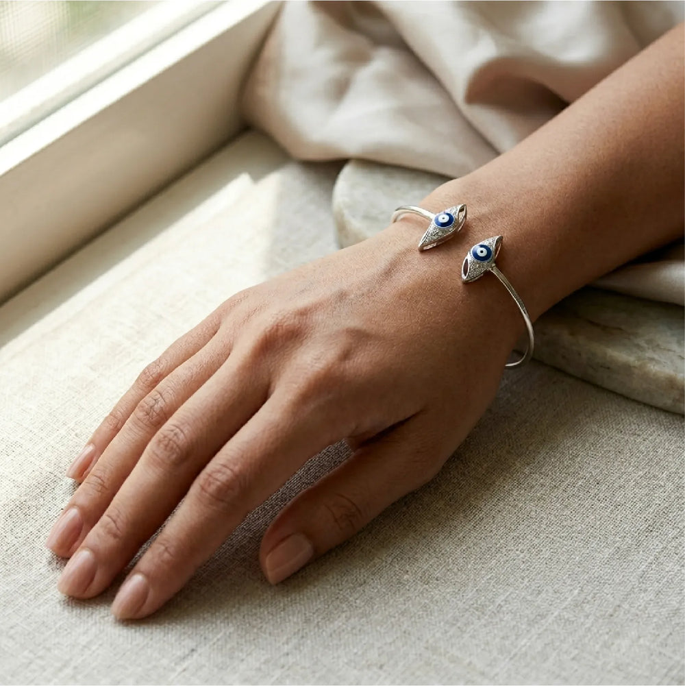 Dual Evil Eye Luxe Bangle