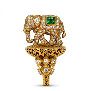 Elephant Crown Ring