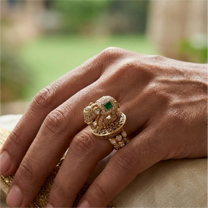 Elephant Crown Ring