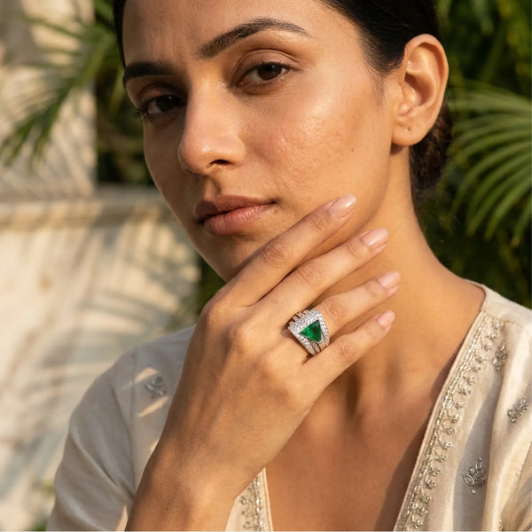 Emerald Aura Ring