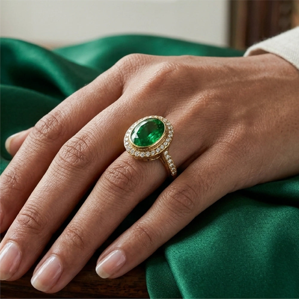 Emerald Glow Ring