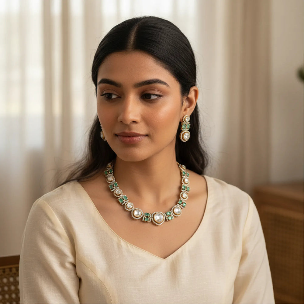 Emerald Radiance Necklace Set
