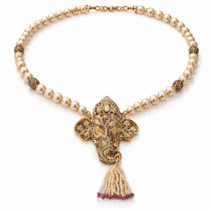 Ganesha Pearl Heritage Necklace
