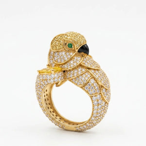 Golden Parrot Ring