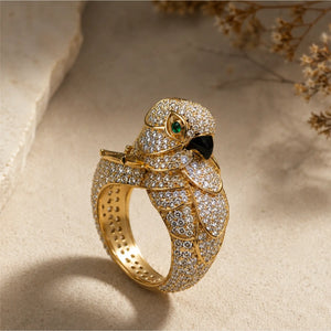 Golden Parrot Ring