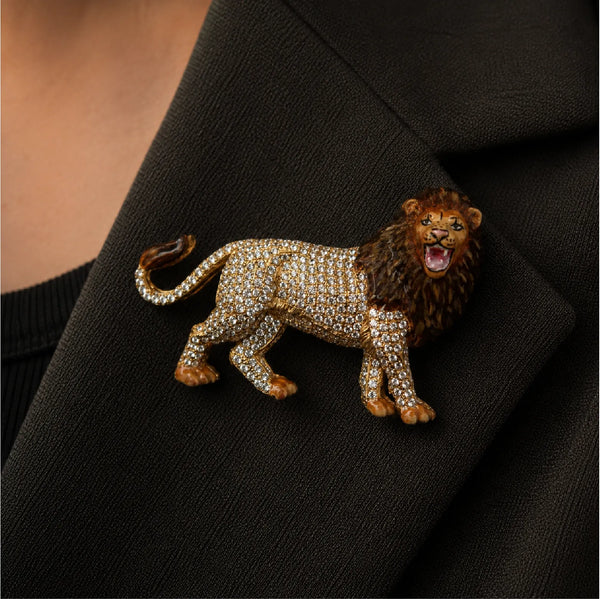 Lion Brooch