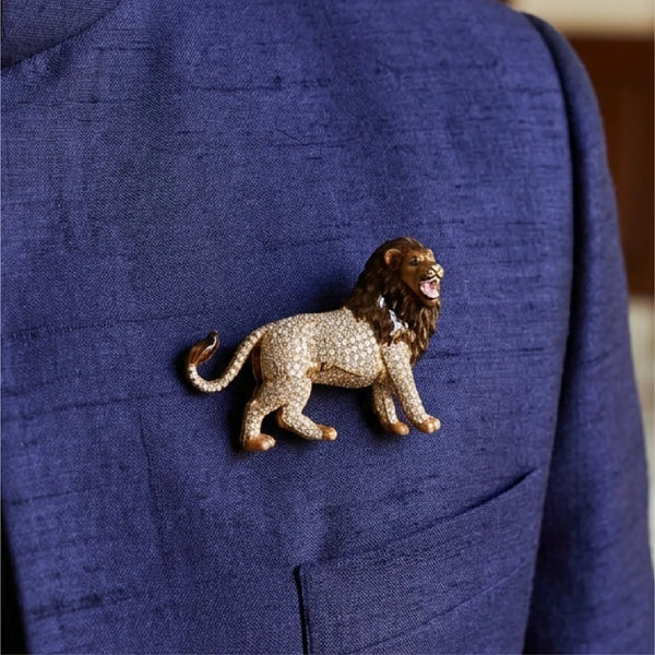 Lion Brooch