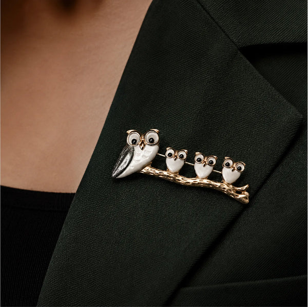 Little Owls Brooch