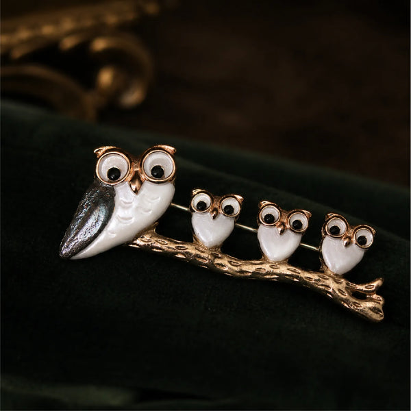 Little Owls Brooch