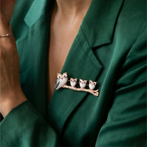 Little Owls Brooch