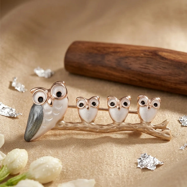 Little Owls Brooch