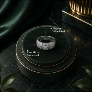 Luxe Grid Band Ring