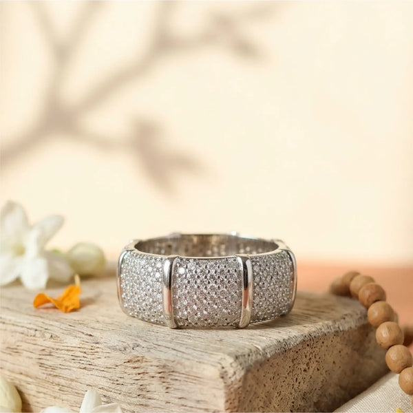 Luxe Grid Band Ring