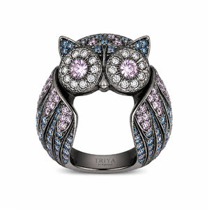 Midnight Owl Ring