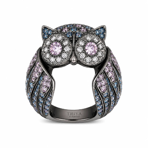 Midnight Owl Ring