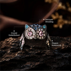 Midnight Owl Ring