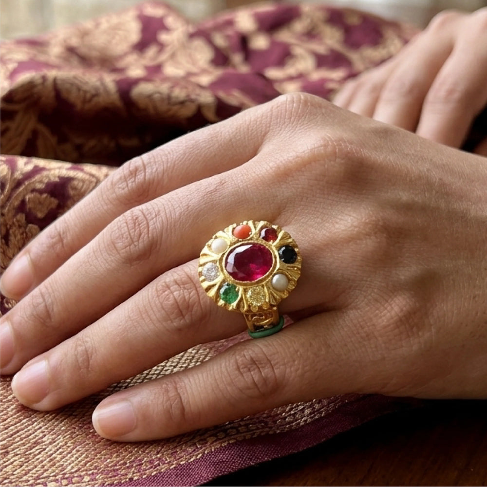 Nine Gem Ring