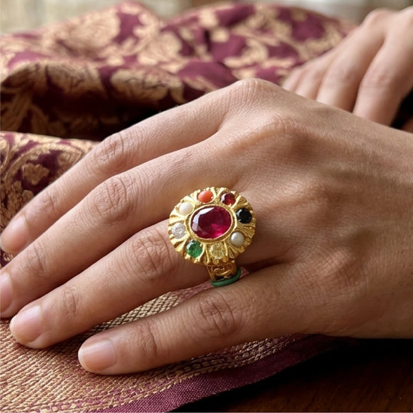 Nine Gem Ring