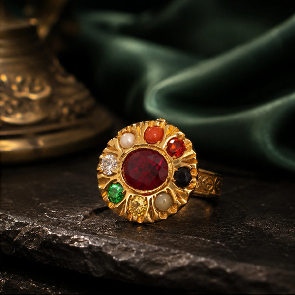 Nine Gem Ring