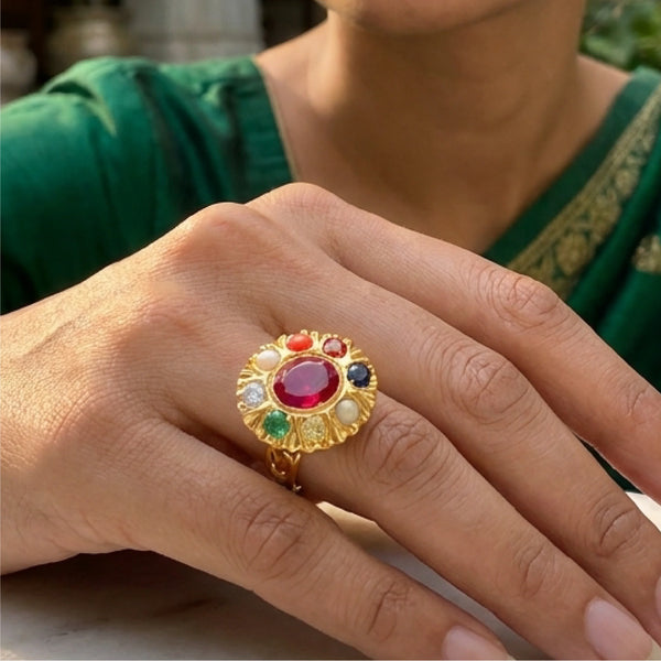 Nine Gem Ring