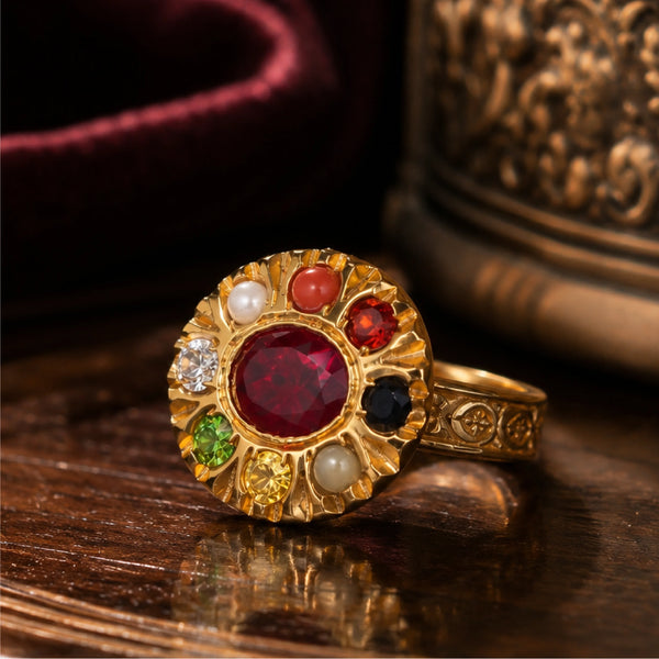 Nine Gem Ring