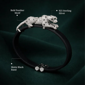 Panther Diamond Studded Bangle