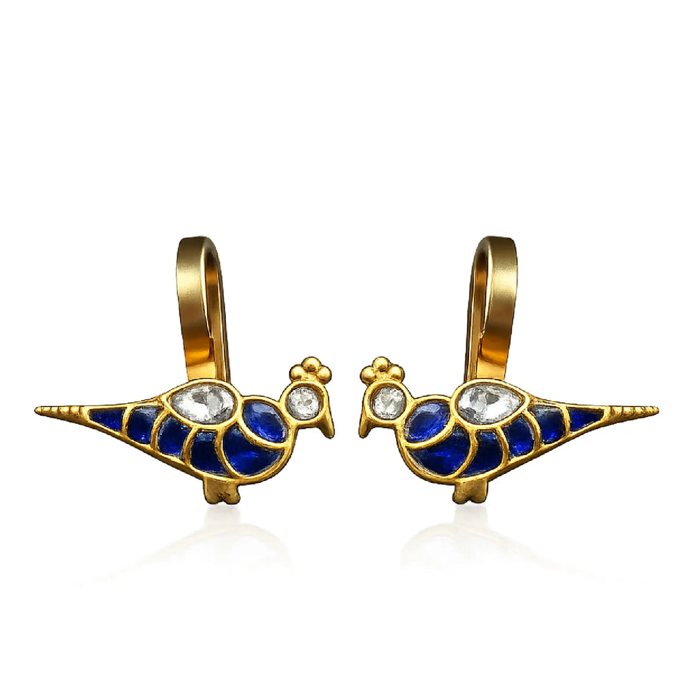 Peacock Ear Cuffs