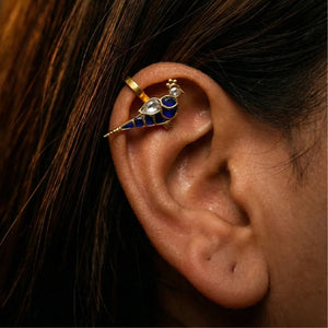 Peacock Ear Cuffs