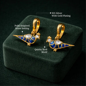 Peacock Ear Cuffs
