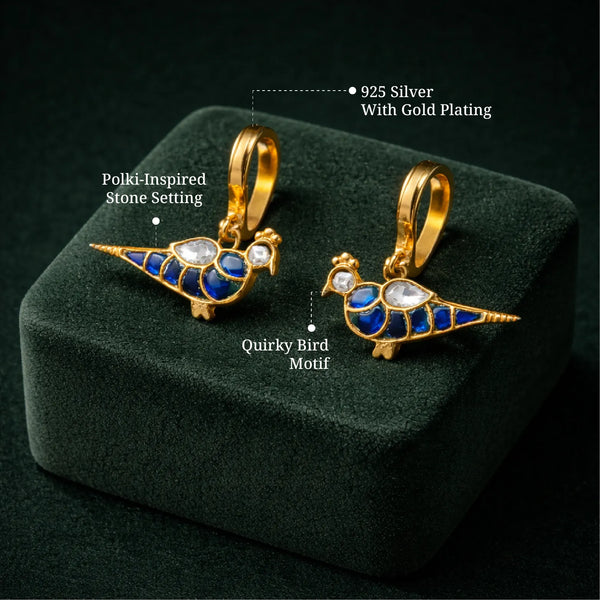 Peacock Ear Cuffs