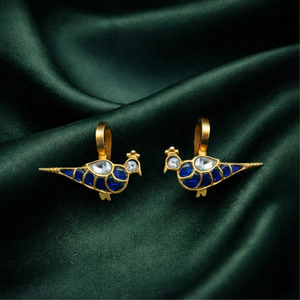 Peacock Ear Cuffs