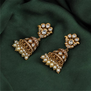 Pearl Crown Jhumka