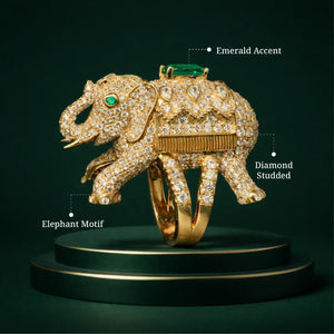 Royal Elephant Statement Ring