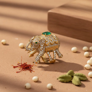 Royal Elephant Statement Ring