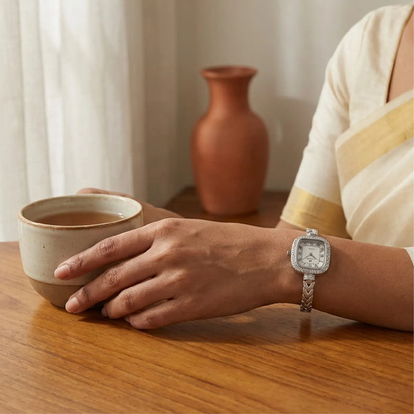Royal Sparkle Silver Watch