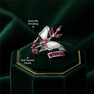 Ruby Butterfly Ring