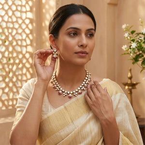 Ruby Necklace Set