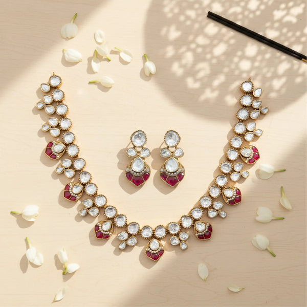 Ruby Necklace Set
