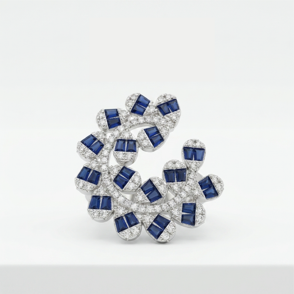 Sapphire Bloom Ring