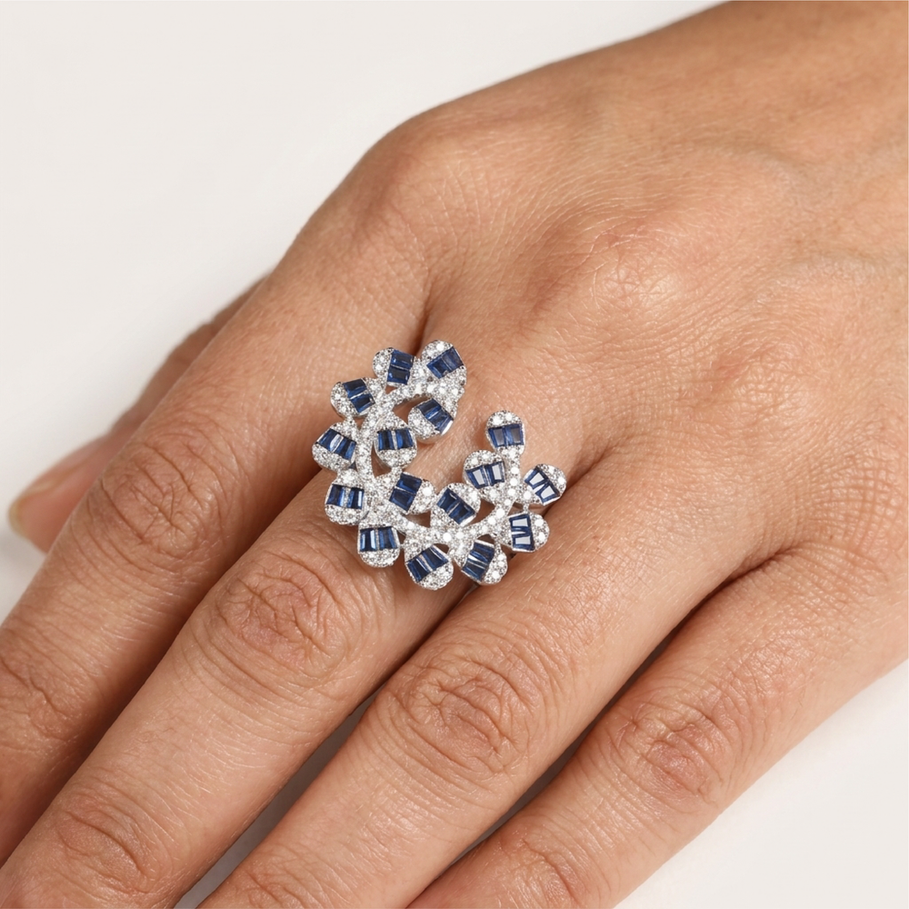 Sapphire Bloom Ring
