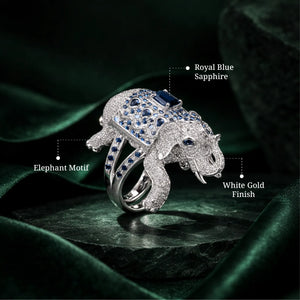 Sapphire Elephant Ring
