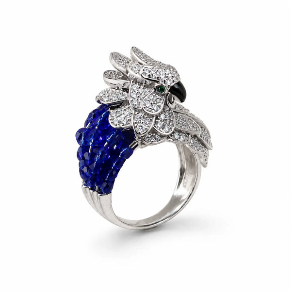 Sapphire Parrot Ring